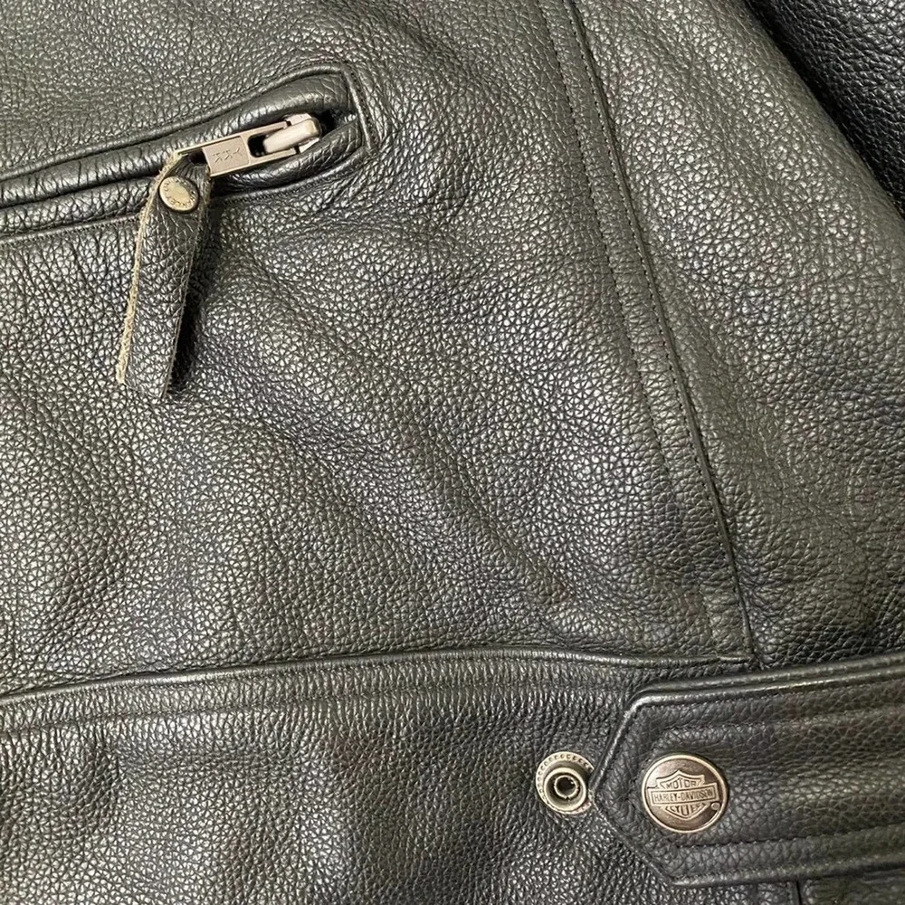 Harley-Davidson Old Forge Leather Motorcycle Jacket - 2XL - Picture 10 of 12
